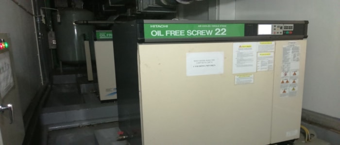 máy nén khí Hitachi không dầu oil free, DSP-22S5ANA